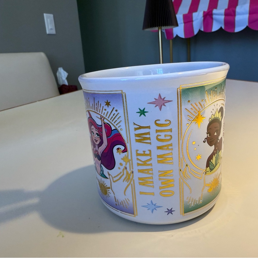 Disney Princess Mug - White with Gold Accents